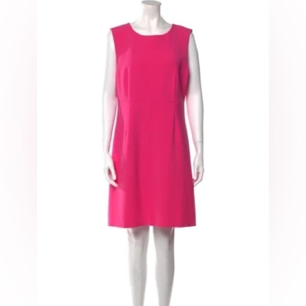 Diane Von Furstenberg Scoop Neck Mini Dress Pink - Cocktail Dress -Wedding Dress